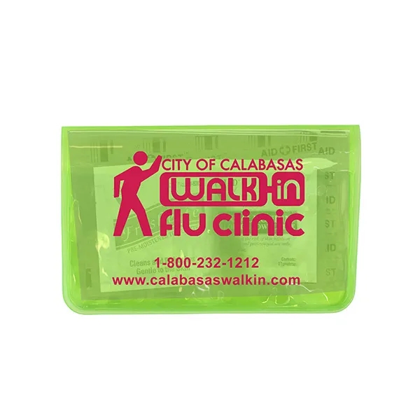 10 piece first aid kit packaged inside a vinyl pouch... from ASI 62660 Innovation Line