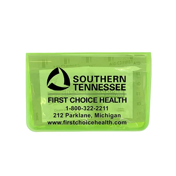 10 piece first aid kit packaged inside a vinyl pouch... from ASI 62660 Innovation Line