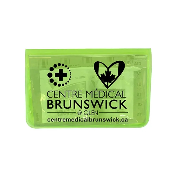 10 piece first aid kit packaged inside a vinyl pouch... from ASI 62660 Innovation Line