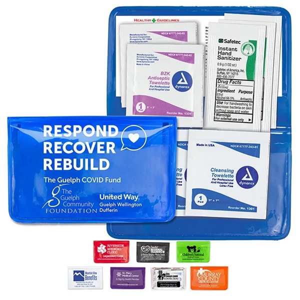 4 1/2" x 2 7/8" translucent vinyl pouch with three hand... from ASI 62660 Innovation Line