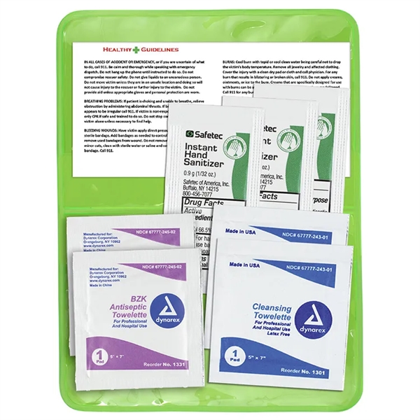 4 1/2" x 2 7/8" translucent vinyl pouch with three hand... from ASI 62660 Innovation Line