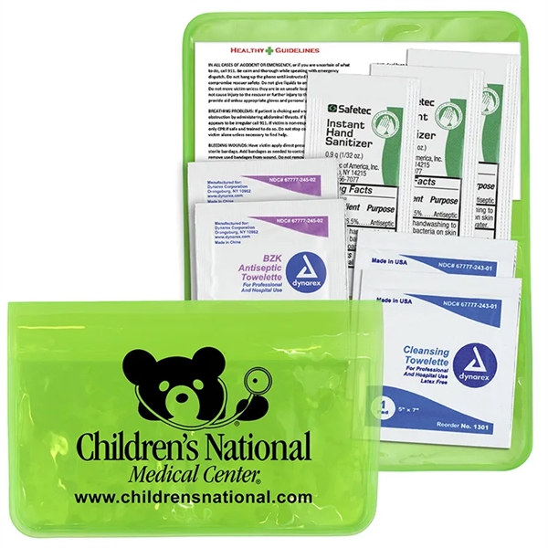 4 1/2" x 2 7/8" translucent vinyl pouch with three hand... from ASI 62660 Innovation Line