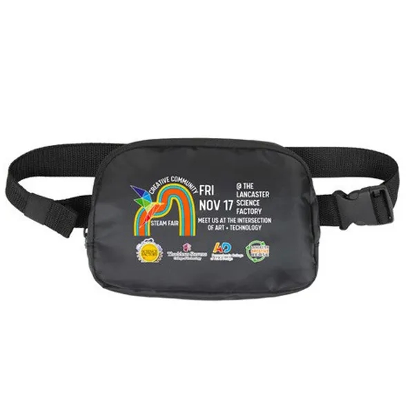 Crossbody or waist bag with an adjustable 44" single strap with... from ASI 62660 Innovation Line