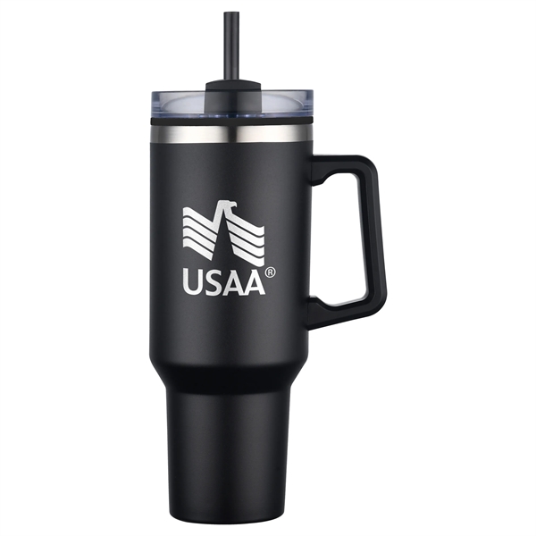 40 oz. double wall vacuum insulated stainless steel travel mug with... from ASI 90807 Tekweld
