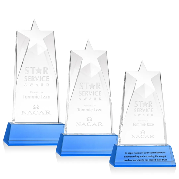 Our prestigious Thick Optical Crystal Millington Star Award on base features... from ASI 84592 St Regis Group / St Regis