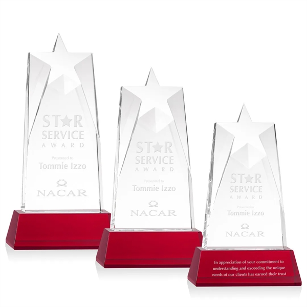 Our prestigious Thick Optical Crystal Millington Star Award on base features... from ASI 84592 St Regis Group / St Regis