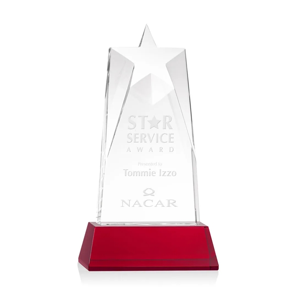 Our prestigious Thick Optical Crystal Millington Star Award on base features... from ASI 84592 St Regis Group / St Regis