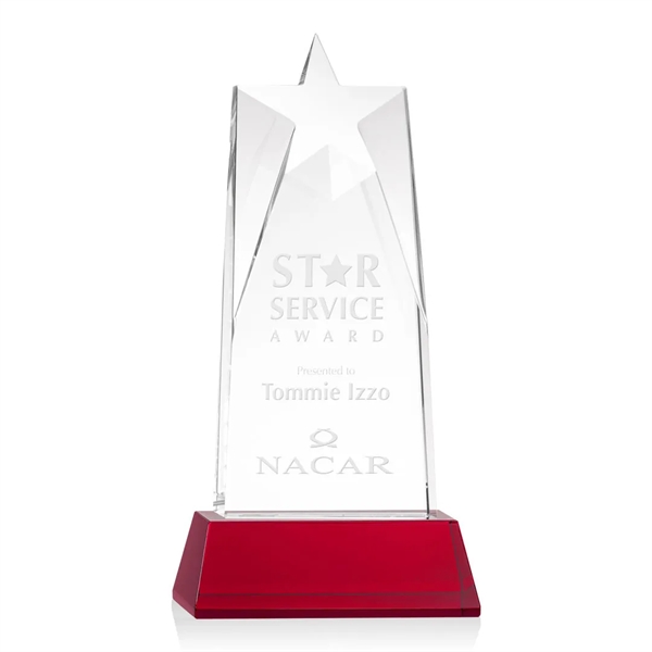 Our prestigious Thick Optical Crystal Millington Star Award on base features... from ASI 84592 St Regis Group / St Regis