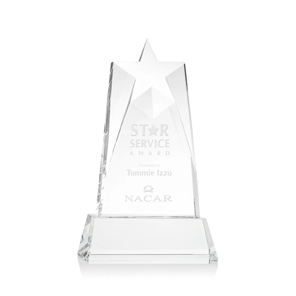 Our prestigious Thick Optical Crystal Millington Star Award on base features... from ASI 84592 St Regis Group / St Regis