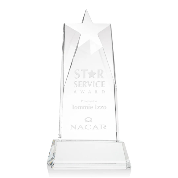 Our prestigious Thick Optical Crystal Millington Star Award on base features... from ASI 84592 St Regis Group / St Regis