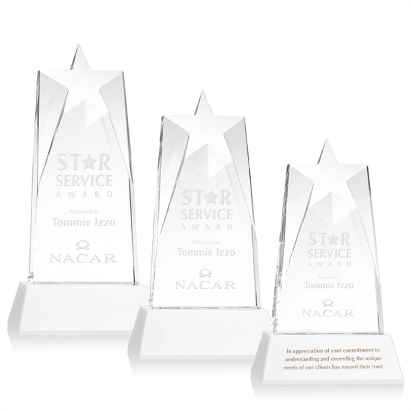 Our prestigious Thick Optical Crystal Millington Star Award on base features... from ASI 84592 St Regis Group / St Regis