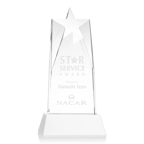 Our prestigious Thick Optical Crystal Millington Star Award on base features... from ASI 84592 St Regis Group / St Regis