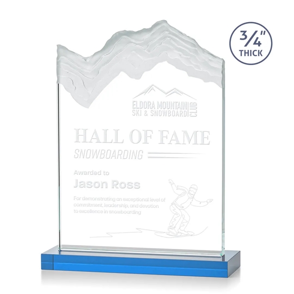 Starfire crystal award carved in the shape of a mountain.... from ASI 84592 St Regis Group / St Regis