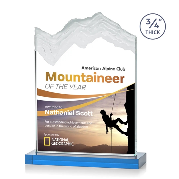 The stunning Kilimanjaro VividPrint™ award features deep carved and frosted peaks... from ASI 84592 St Regis Group / St Regis