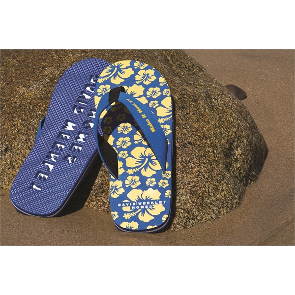 Flip flops with 3-layer 18mm EVA sole with arch support, fabric... from ASI 73520 Neet Feet / Neet Feet
