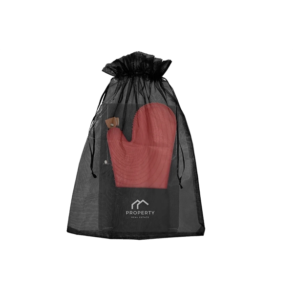 Premium Canvas Apron & Premium Oven Mitt Apron Color Option: Black.... from ASI 36558 Aprons, Etc.