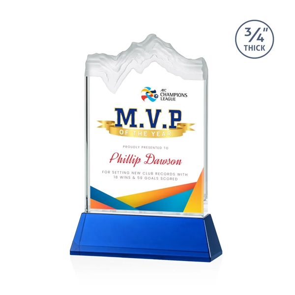 The stunning Kilimanjaro VividPrint™ award features deep carved and frosted peaks... from ASI 84592 St Regis Group / St Regis