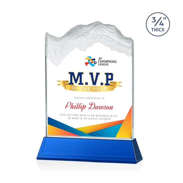 The stunning Kilimanjaro VividPrint™ award features deep carved and frosted peaks... from ASI 84592 St Regis Group / St Regis