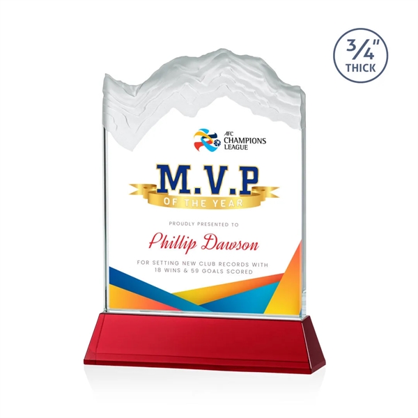 The stunning Kilimanjaro VividPrint™ award features deep carved and frosted peaks... from ASI 84592 St Regis Group / St Regis