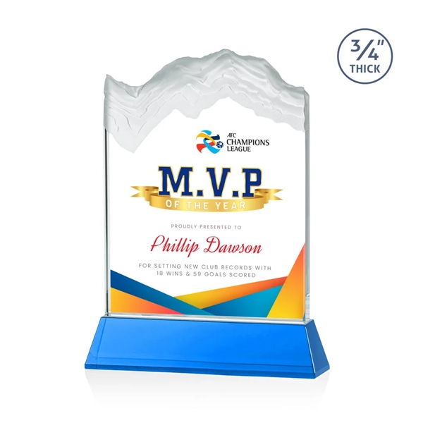 The stunning Kilimanjaro VividPrint™ award features deep carved and frosted peaks... from ASI 84592 St Regis Group / St Regis