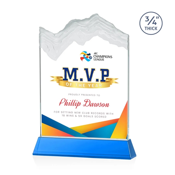 The stunning Kilimanjaro VividPrint™ award features deep carved and frosted peaks... from ASI 84592 St Regis Group / St Regis