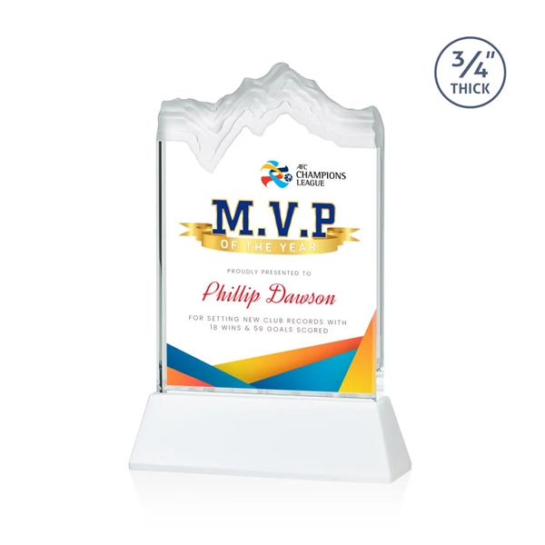 The stunning Kilimanjaro VividPrint™ award features deep carved and frosted peaks... from ASI 84592 St Regis Group / St Regis