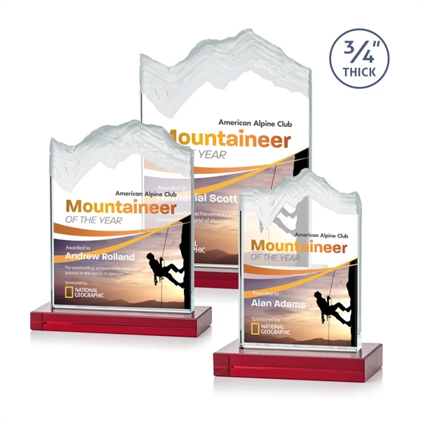 The stunning Kilimanjaro VividPrint™ award features deep carved and frosted peaks... from ASI 84592 St Regis Group / St Regis