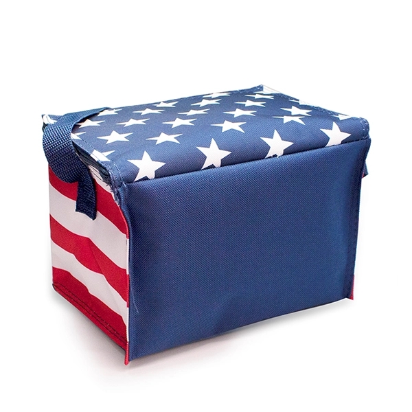 6 pack insulated cooler.  Heat sealed and leak proof. Patriotic... from ASI 30112 ACE Products / Ace Line