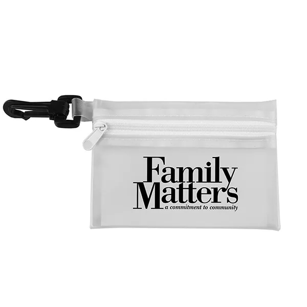 7 piece first aid kit with carabiner, bandages, towelettes and a... from ASI 62660 Innovation Line