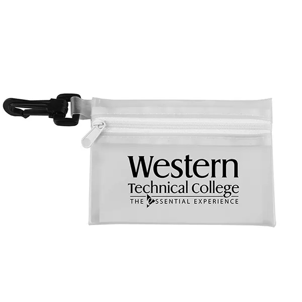 7 piece first aid kit with carabiner, bandages, towelettes and a... from ASI 62660 Innovation Line