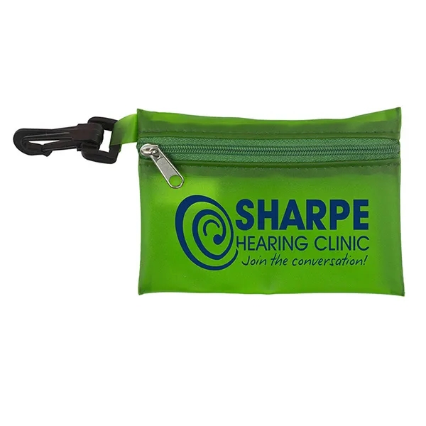 14 piece first aid kit with zippered pouch, bandages, antiseptic towelettes,... from ASI 62660 Innovation Line