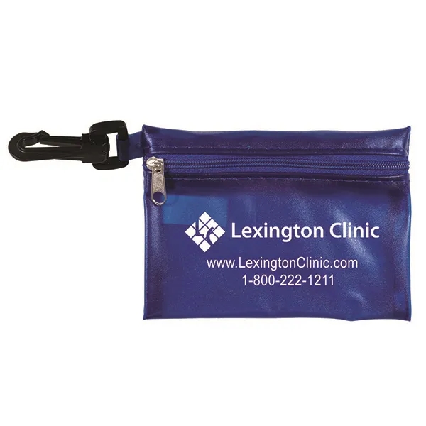 4 7/8" x 3 1/8" vinyl zippered storage pouch with plastic... from ASI 62660 Innovation Line