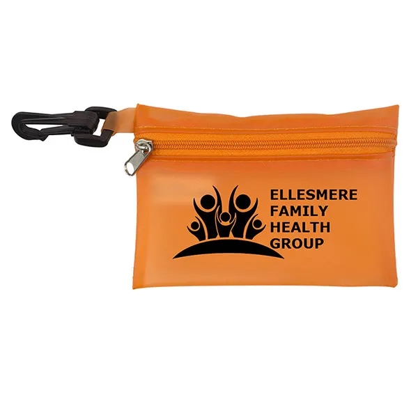 4 7/8" x 3 1/8" vinyl zippered storage pouch with plastic... from ASI 62660 Innovation Line
