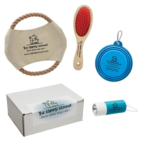 Pet kit that includes a dog disc, pet brush, light up... from ASI 62190 Illini