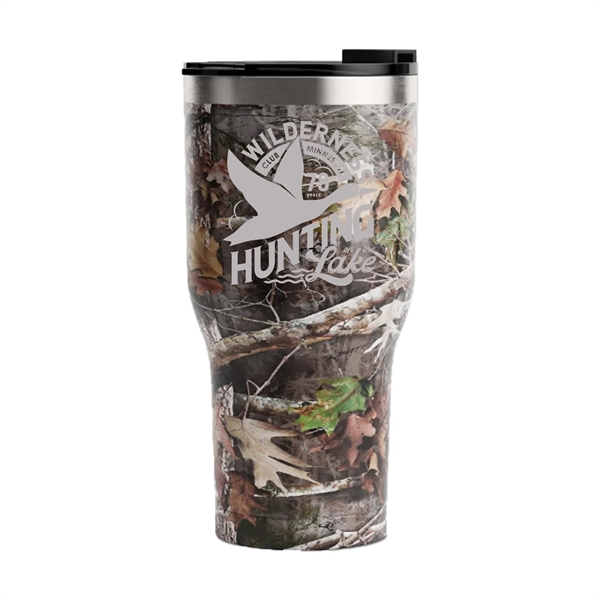 RTIC 30 ounce ringed insulated stainless steel ringed tumbler with spill-proof... from ASI 74601 Calico