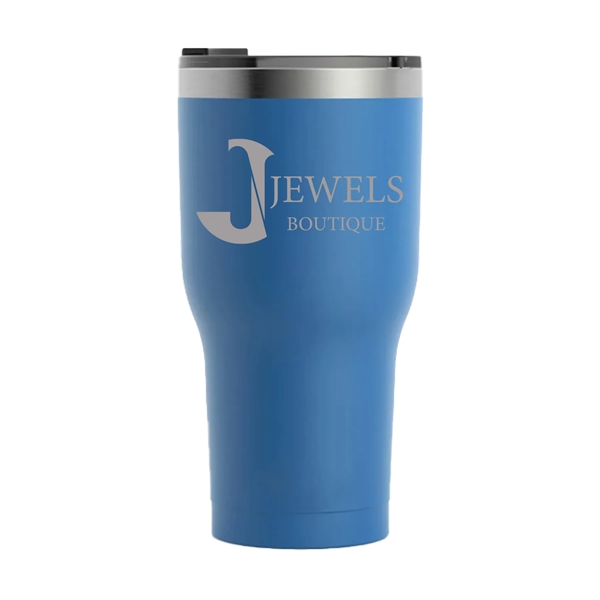 RTIC 30 ounce ringed insulated stainless steel ringed tumbler with spill-proof... from ASI 74601 Calico