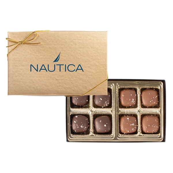 8pc Sea Salt Caramel Box... from ASI 44900 NC Custom (CI/Lanco) / Chocolate Inn