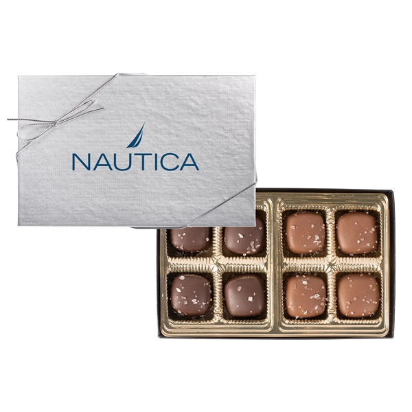 8pc Sea Salt Caramel Box... from ASI 44900 NC Custom (CI/Lanco) / Chocolate Inn