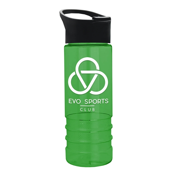 Sergeant2 -24 Oz. Transparent Bottle with Pop-up Sip lid. BPA-Free /... from ASI 55990 Garyline