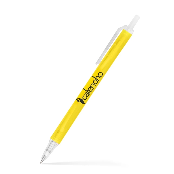 Amber Frosted Translucent Stick Click Pen... from ASI 55583 GMG Pen