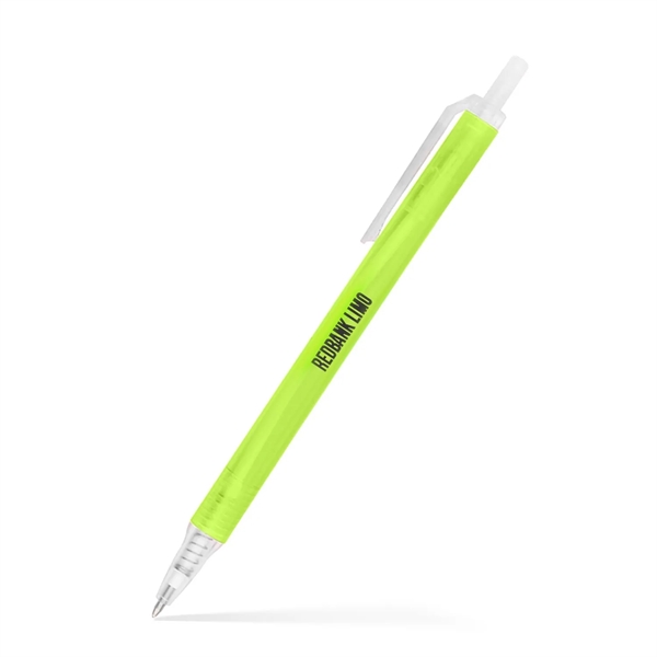 Amber Frosted Translucent Stick Click Pen... from ASI 55583 GMG Pen