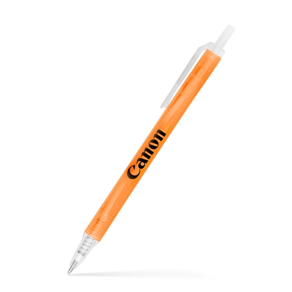 Amber Frosted Translucent Stick Click Pen... from ASI 55583 GMG Pen