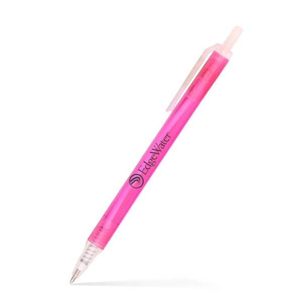 Amber Frosted Translucent Stick Click Pen... from ASI 55583 GMG Pen