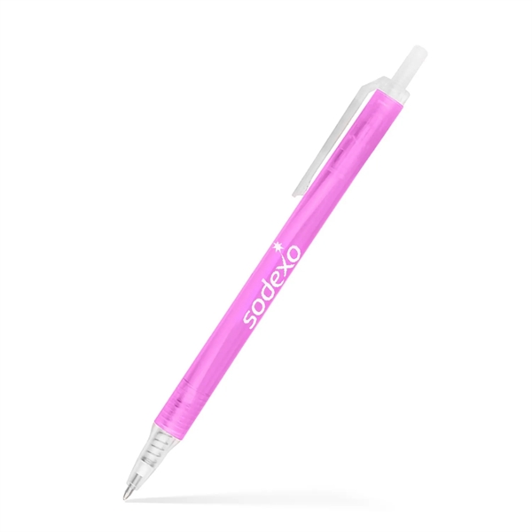 Amber Frosted Translucent Stick Click Pen... from ASI 55583 GMG Pen