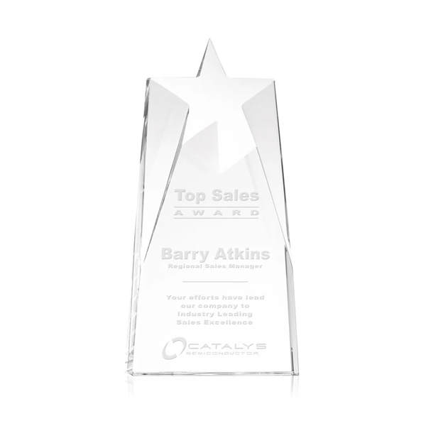 Our prestigious Thick Optical Crystal Millington Star Award on base features... from ASI 84592 St Regis Group / St Regis
