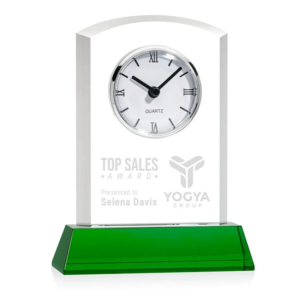 Our stunning Optical Crystal Sheffield Clock on Newhaven Base is a... from ASI 84592 St Regis Group