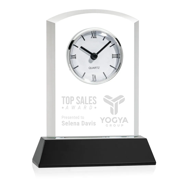 Our stunning Optical Crystal Sheffield Clock on Newhaven Base is a... from ASI 84592 St Regis Group