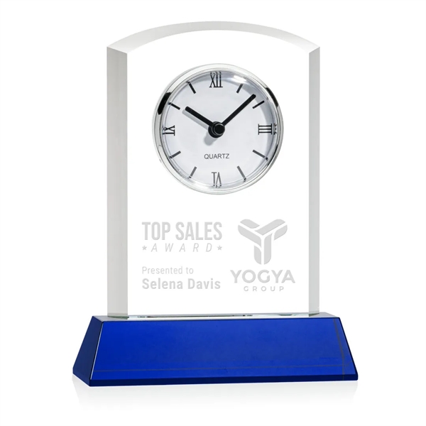 Our stunning Optical Crystal Sheffield Clock on Newhaven Base is a... from ASI 84592 St Regis Group