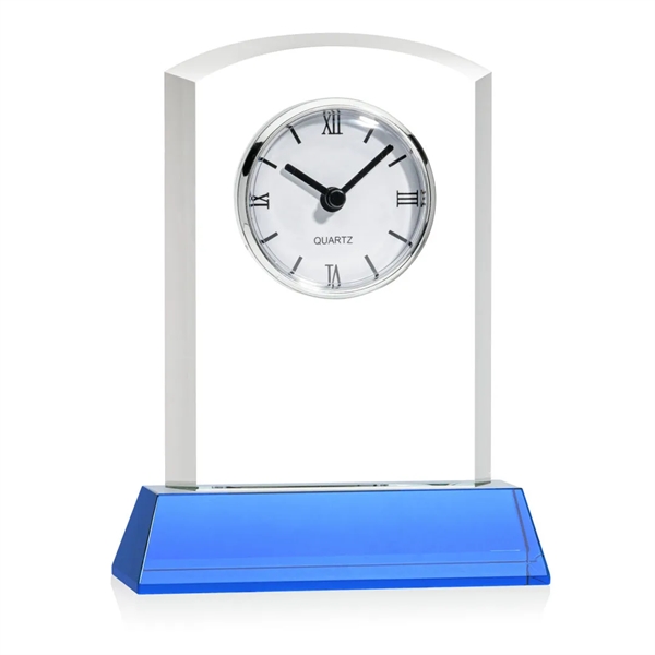 Our stunning Optical Crystal Sheffield Clock on Newhaven Base is a... from ASI 84592 St Regis Group