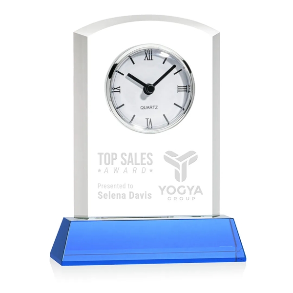 Our stunning Optical Crystal Sheffield Clock on Newhaven Base is a... from ASI 84592 St Regis Group